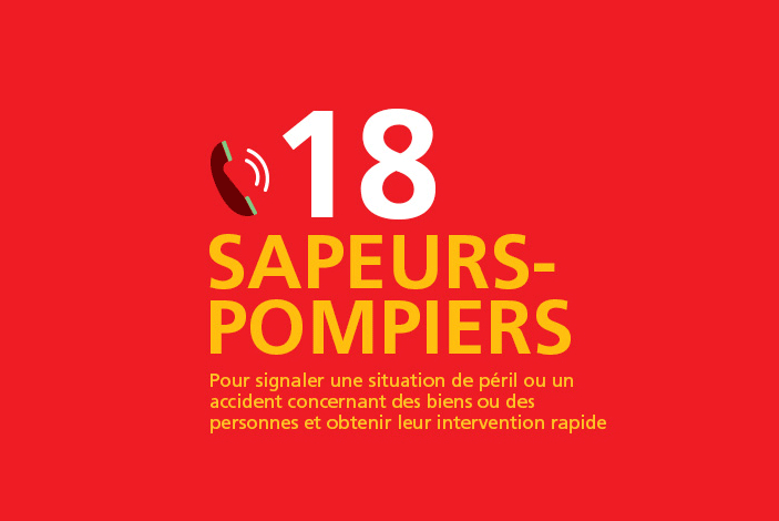 Sapeurs-pompiers : 18